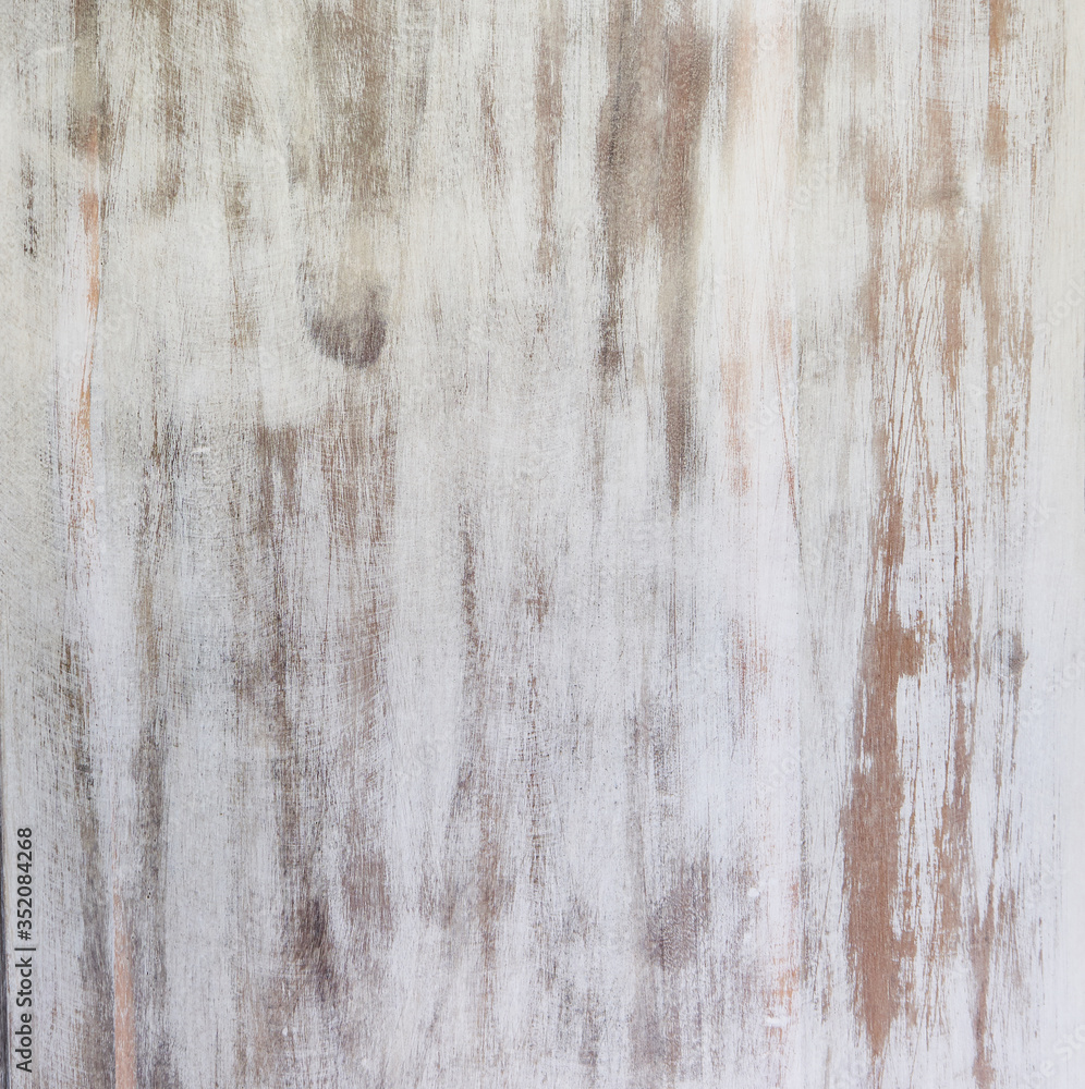 Obraz premium Wooden texture wih eged white rustick effect