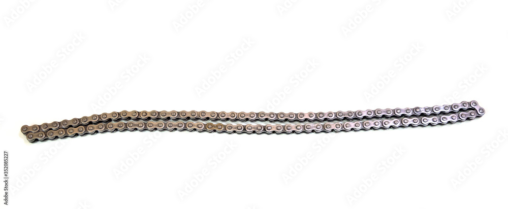 Bike Engine internal chain on isolate white background.
Bike Engine internal chain on isolate white background.