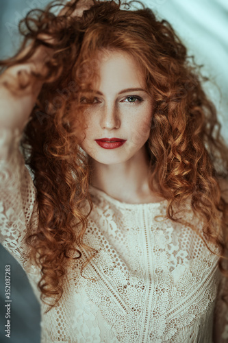 Foto beauty with red hair