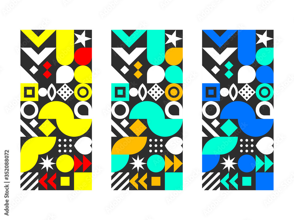 Fototapeta premium background with shapes