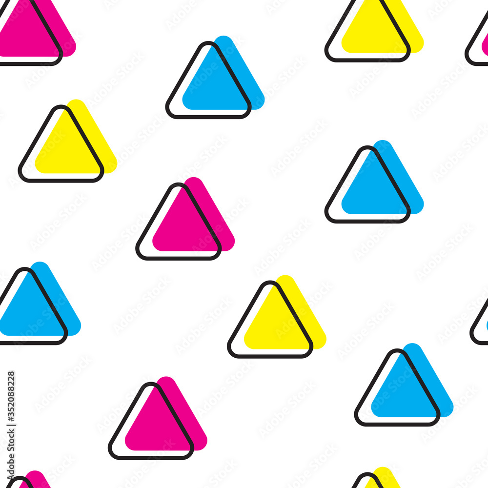 Seamless CMYK pattern Seamless CMYK pattern