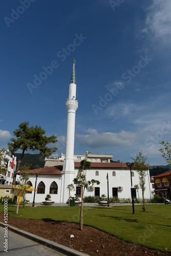 Hafs Sultan Kervansaray Mosque in the sea city of Marmaris. Turkey