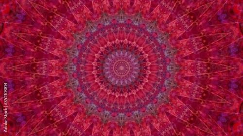 Beautiful Original Art therapy moving Mandala. Seamless loop psychotherapy. Geometric patterns to find or restore a sense of healthy mental balance. For yoga specialist, astrology, art therapist.