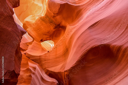 Interior of Antiloppe canyon, page, Arizona USA
