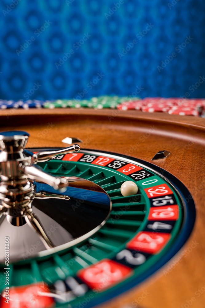 Obraz premium Roulette table close up at the Casino