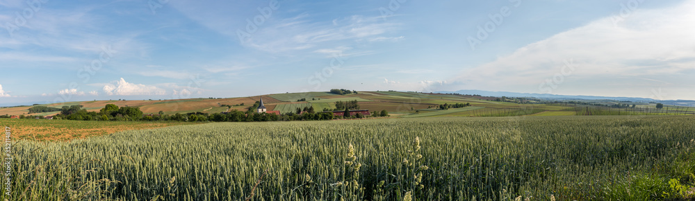Fototapeta premium French rural panorama in France