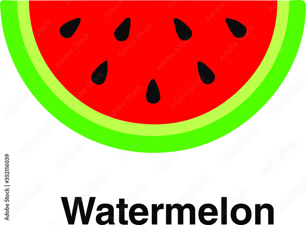 watermelon piece cartoon vector illustration watermelon piece cartoon vector illustration