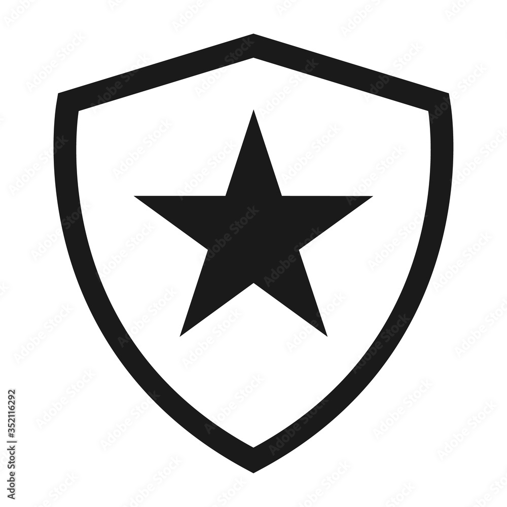 Shield protect icon, safety symbol, defense logo, web button, internet security Shield protect icon, safety symbol, defense logo, web button, internet security
