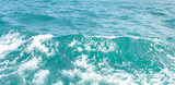 Sea water wave in aqua clean and clear