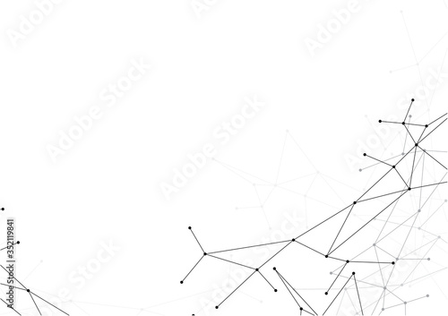 vector polygon background abstract technology communication data Science