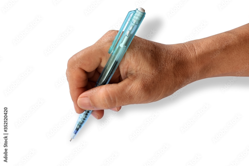 hand with pen hand with pen