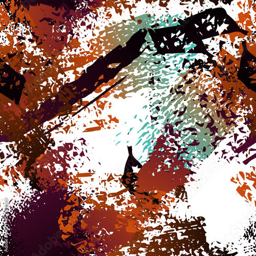 Sports Textile. Fashion Concept. Distress Print. 