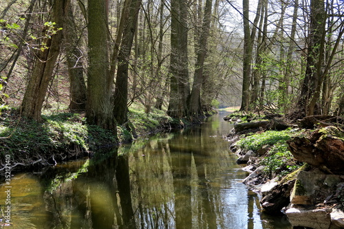 Mill drive on the river Oslava near Senoradský mill in South Moravia in the Czech Republic