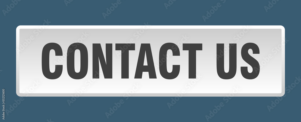 contact us button. contact us square white push button contact us button. contact us square white push button