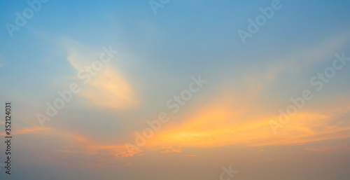 Vibrant evening sky with clouds background © Beach boy 2024
