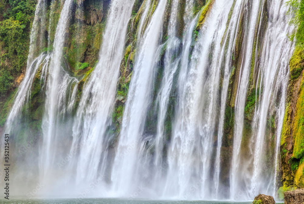 Natural landscape of Huangguoshu waterfall in Guizhou.. Natural landscape of Huangguoshu waterfall in Guizhou..
