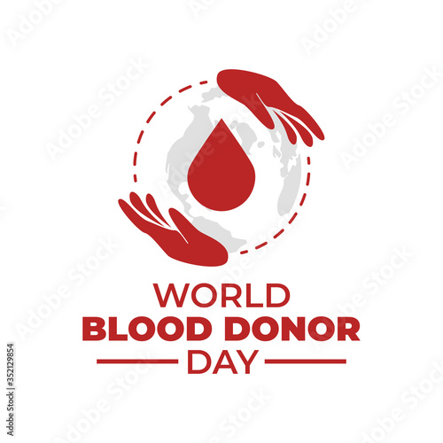 world blood donor day banner background vector illustration