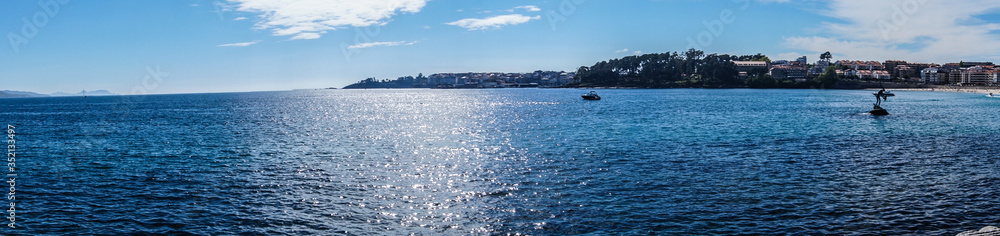 panoramic view from the beach