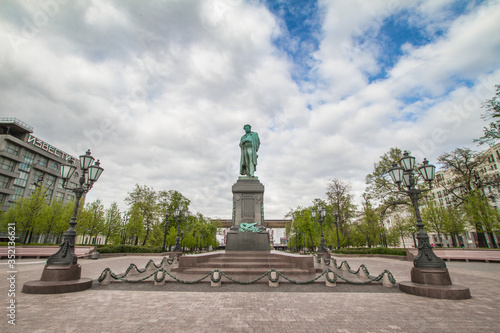 Monument to Pushkin in Moscow, Russia