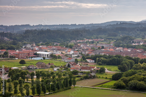 Cuntis village in Galicia, Spain