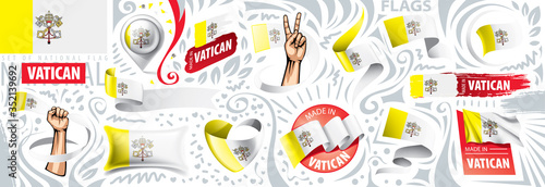 Vector set of Vatican in various creative designs