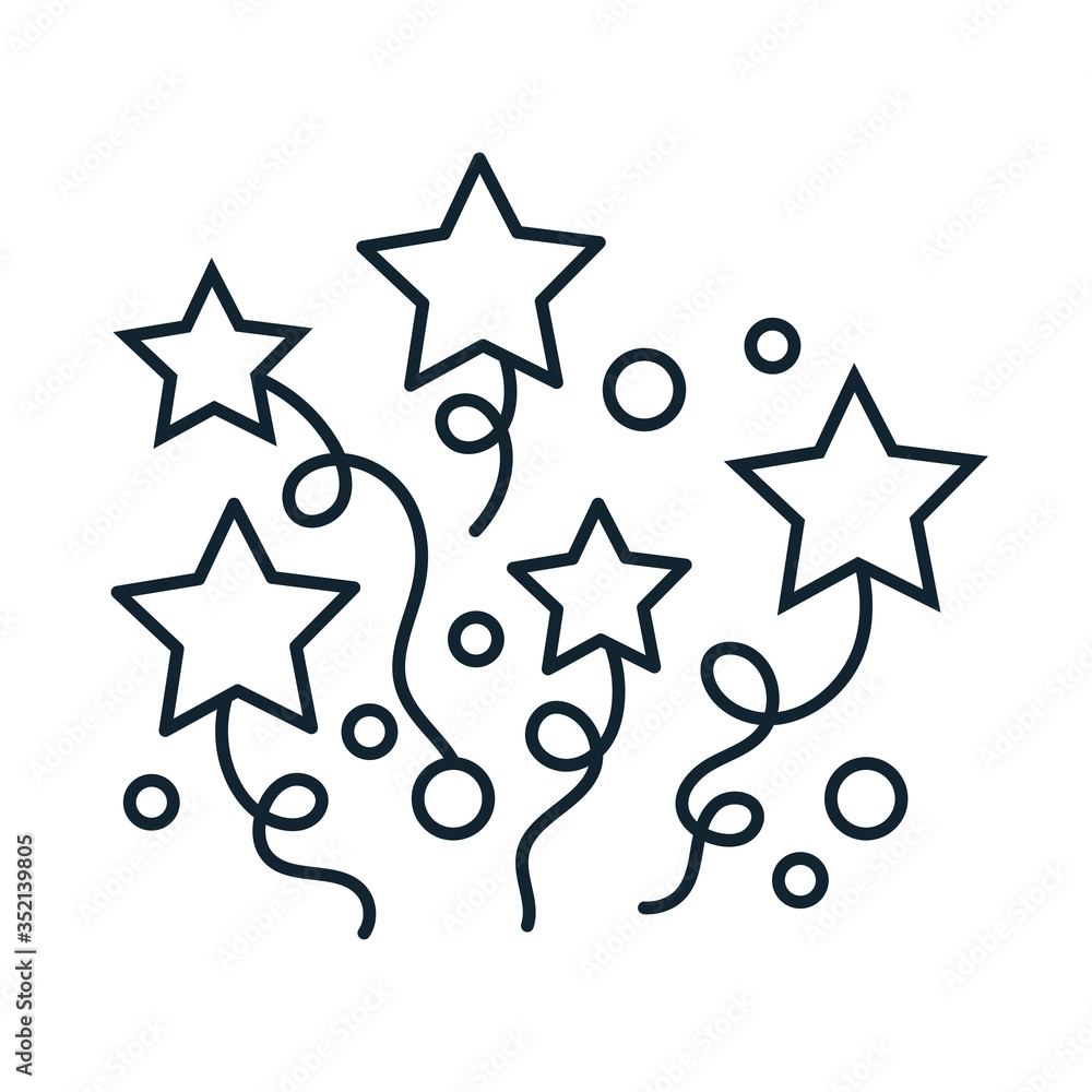 fireworks splash line style icon fireworks splash line style icon