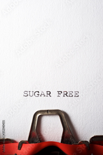 Sugar free concept view