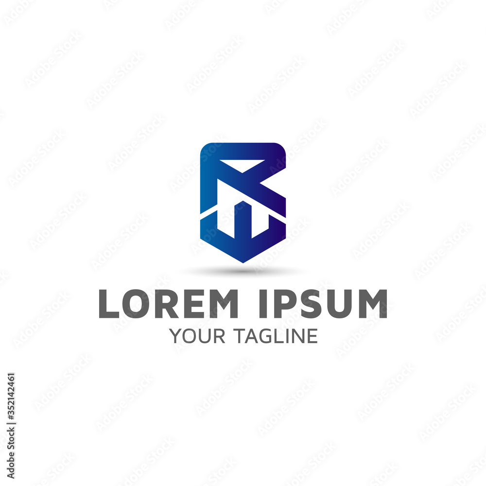 RW vector logo design template inspiration RW vector logo design template inspiration