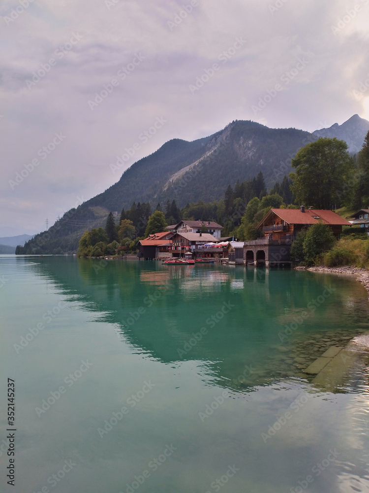 The Walchensee in the Bavarian Alps