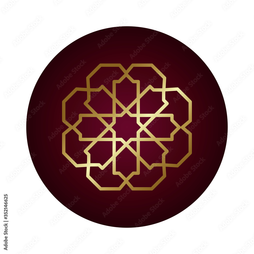 ramadan kareem decorative figure block gradient style ramadan kareem decorative figure block gradient style