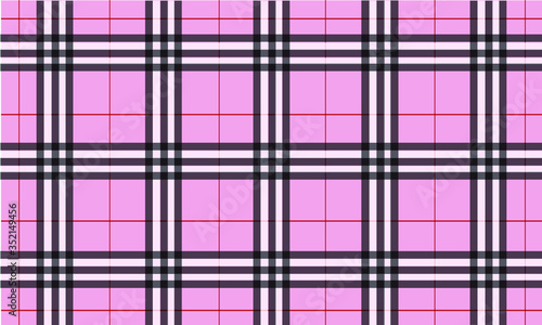 Pink Burberry style Tartan Pattern	 photo