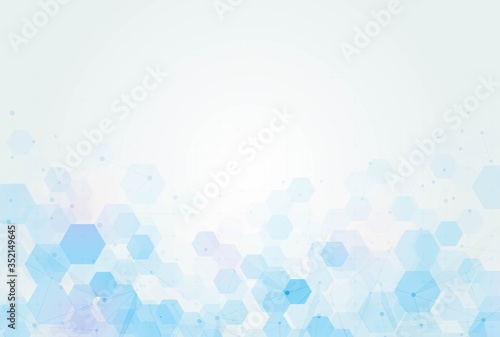 health care and science icon pattern medical innovation concept background vector design.