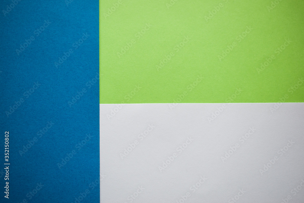 Blue, green and white background vertically and horizontally divided Blue, green and white background vertically and horizontally divided