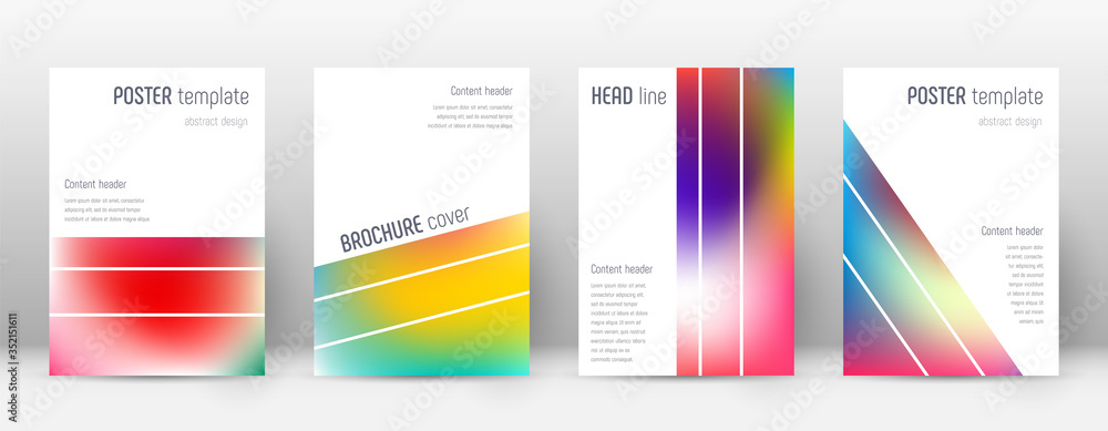 Flyer layout. Geometric dramatic template for Broc