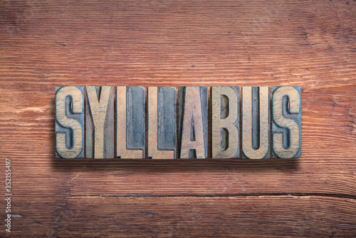 Photography syllabus word wood