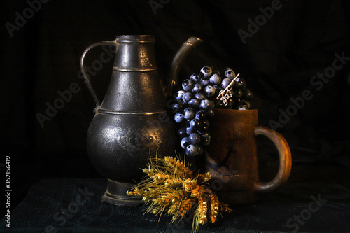 still life with jug