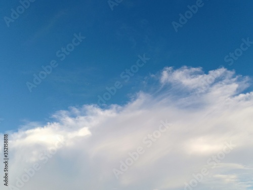 Fototapeta Naklejka Na Ścianę i Meble -  black and white clouds with blue sky