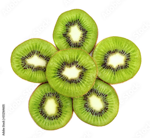 kiwi fruit isolated on white background