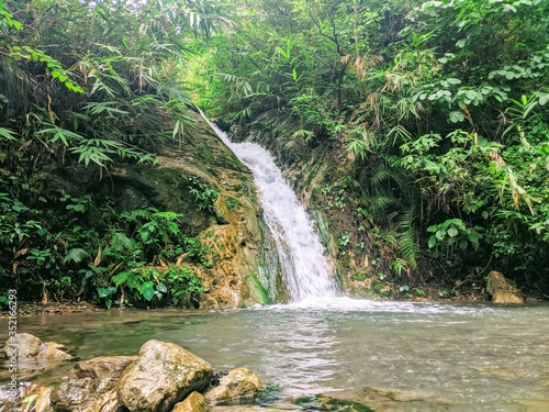 waterfall in the jungle