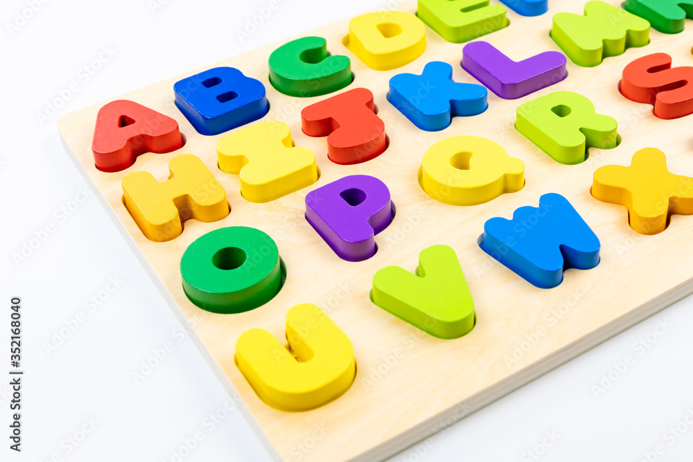 Naklejka premium アルファベット 英語教育 英会話 イメージ