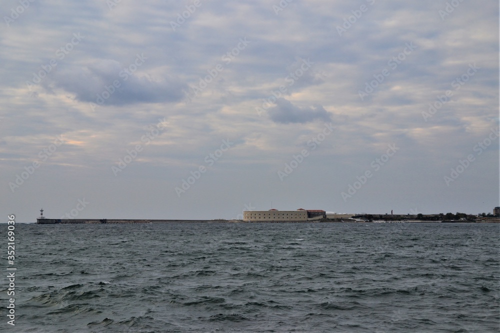 Crimean peninsula Black Sea coast Sevastopol
Крымский полуостров побережье Чёрного моря Севастополь