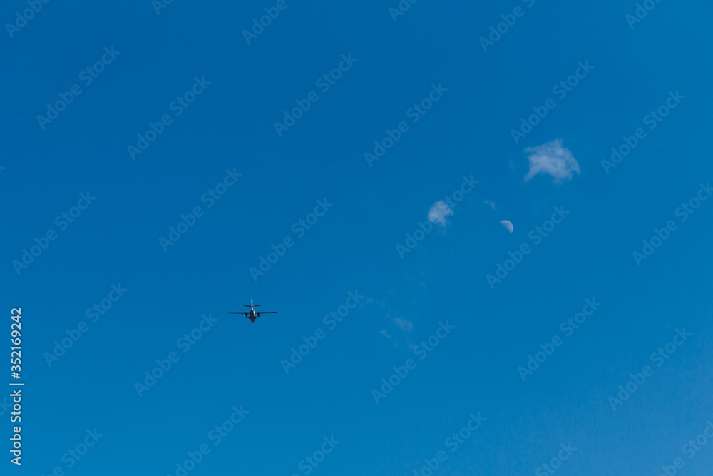 Fototapeta premium Airplane in the sky.