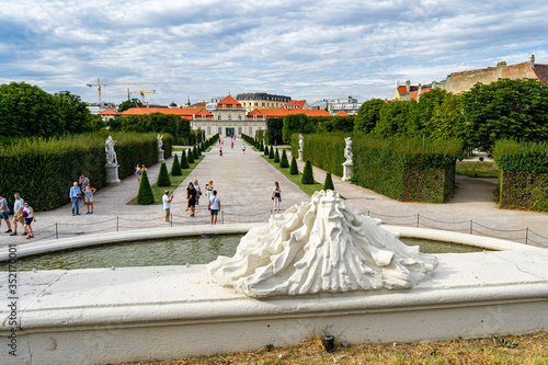 Photography Belvedere Palace in Vienna Wien, Austria.