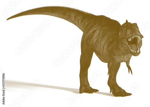 Wallpaper Mural DinosaurTyrannasaurus isolated on white background Torontodigital.ca