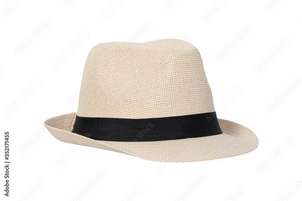 Straw hat isolated on white background. Straw hat isolated on white background.