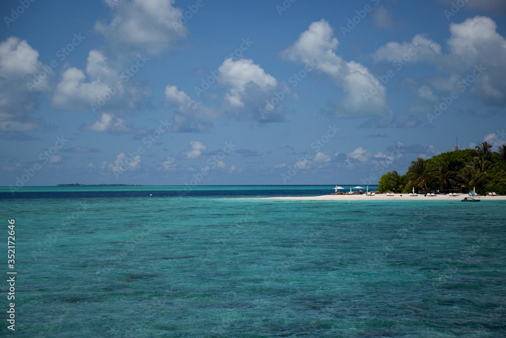 tropical beach with blue sky tropical beach with blue sky
