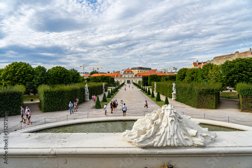 Photography Belvedere Palace in Vienna Wien, Austria.