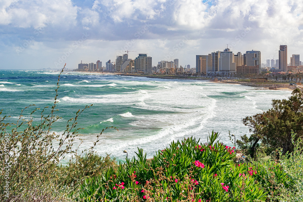 Tel Aviv city view  from Old Jaffa.