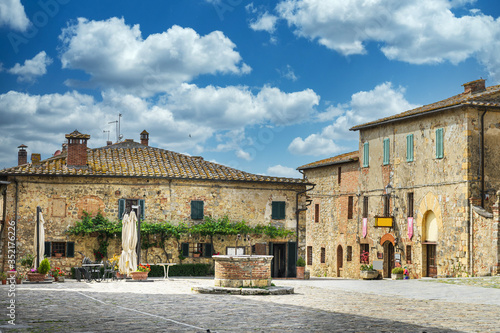 Traveling around Tuscany and Italian medieval towns, Monteriggioni Siena photo