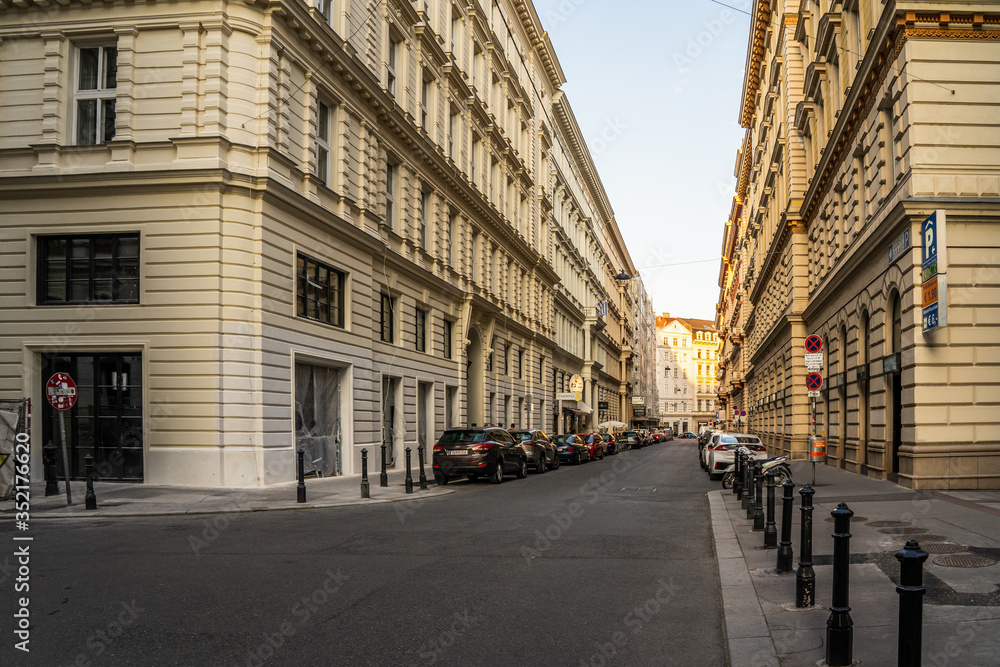 Fototapeta premium Famous street in Vienna Wien, Austria.